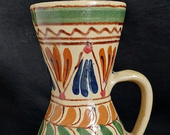 Hungarian Pottery Ewer Jug Vase