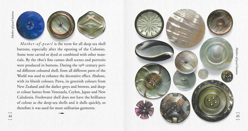 Old Buttons Book by Sylvia LLewelyn A Guide to Antique and Vintage Buttons plus Price Guide image 2