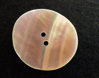 Cream Curve Mother-of Pearl button (no.00756)*Available in Quantity*