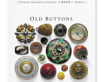 Old Buttons Book by Sylvia LLewelyn (A Guide to Antique and Vintage Buttons) plus Price Guide