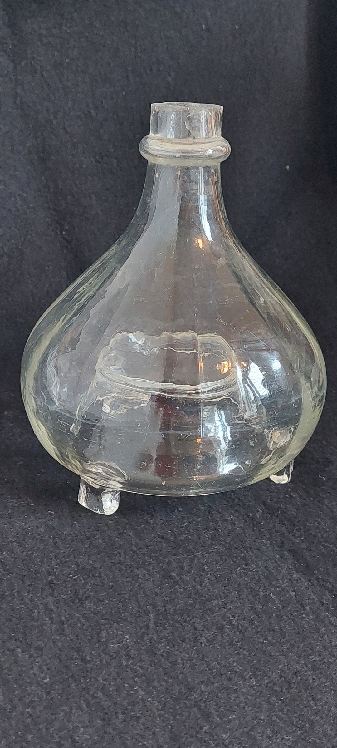 稀少ワンダーデコールイギリスアンティーク古いガラス虫取り瓶FlyTrapパープル 稀少ワンダーデコールイギリスアンティーク古いガラス虫取り瓶