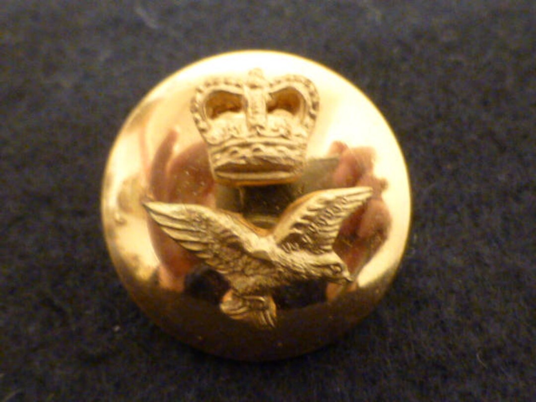 Crown and Flying Eagle Superior Brass Button no. Etsy