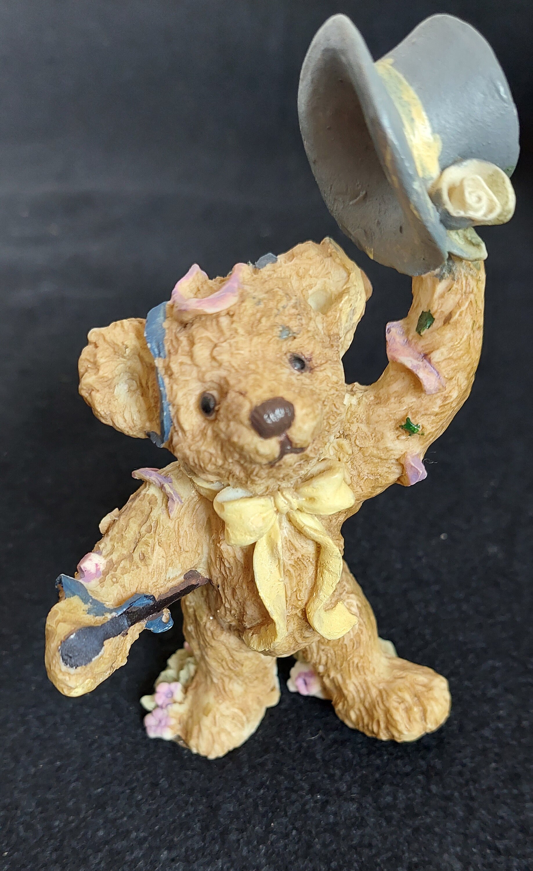 テディベアのウェディングオーナメントセット（花嫁と花婿、ベストマン