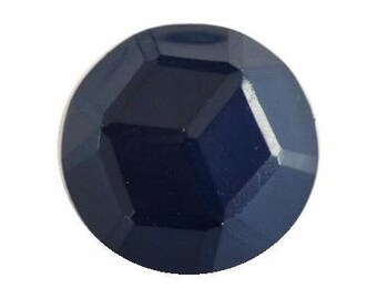 Dark Blue Facet Dome button (no.00395)*Available in Quantity*