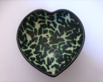 Gorka Geza Hungarian Studio Pottery Heart Shape Bowl