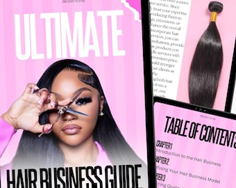 Hair Business PLR Ebook, plr, hair ebook template, Done For You, Hair Ebook, editable, canva template, Beauty ebook, plr book, hair ebooks