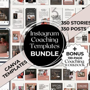 700 Canva Instagram Templates: Coaching Posts & Stories im Bundle