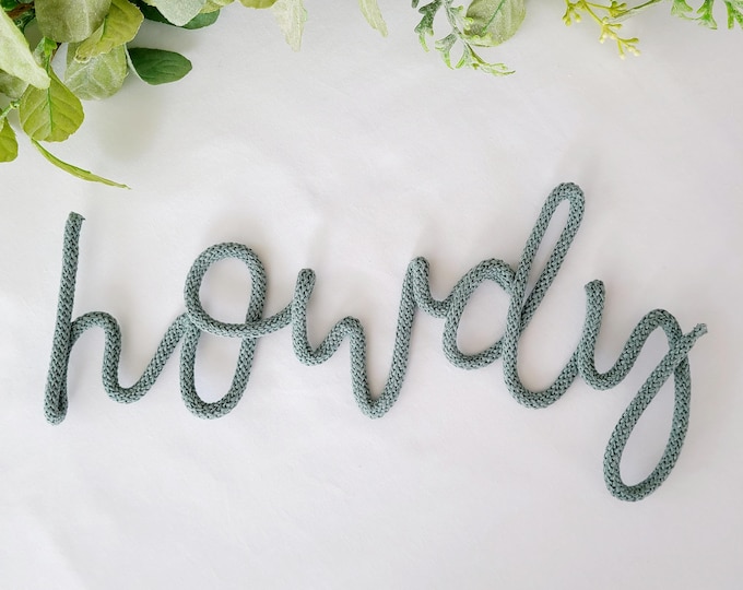 Howdy & Yeehaw Wall Signs – Western-Inspired Decor- Nursery, Playroom or Kids Room