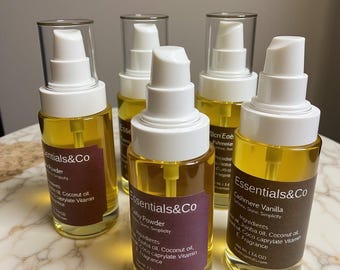 After shower body oil. light weight botanical blend.