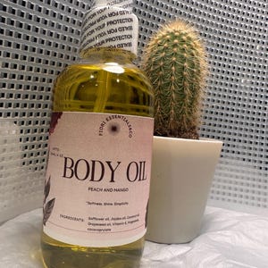 After shower body oil. light weight botanical blend.