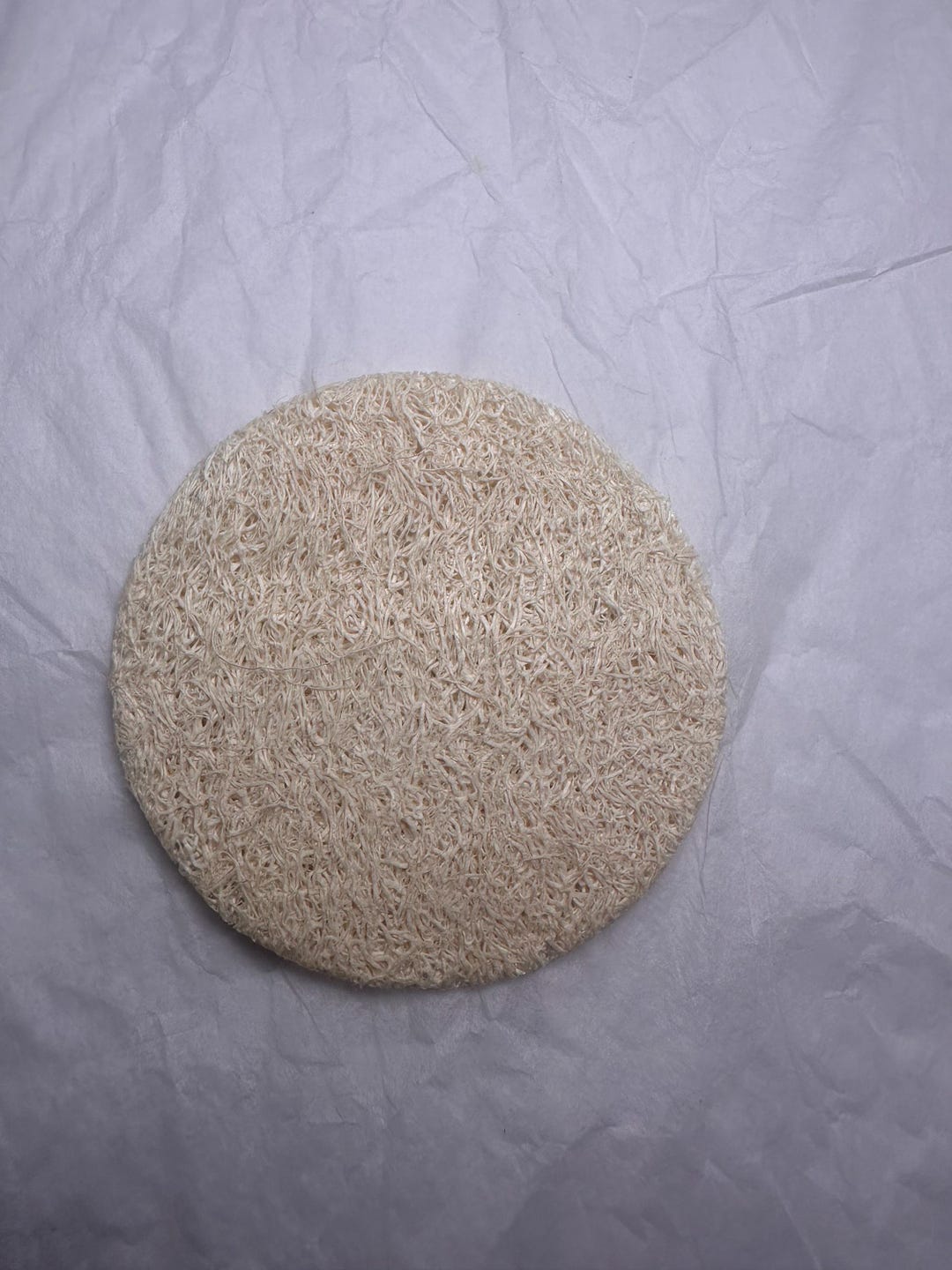Round Face Loofah Scrub All Natural. - Etsy
