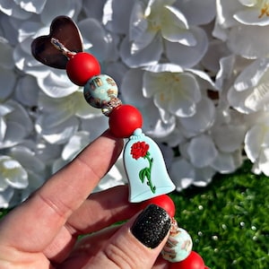 Glass Rose Kindle Strap