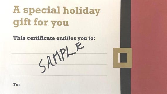 A 50 dollar gift certificate for 40.