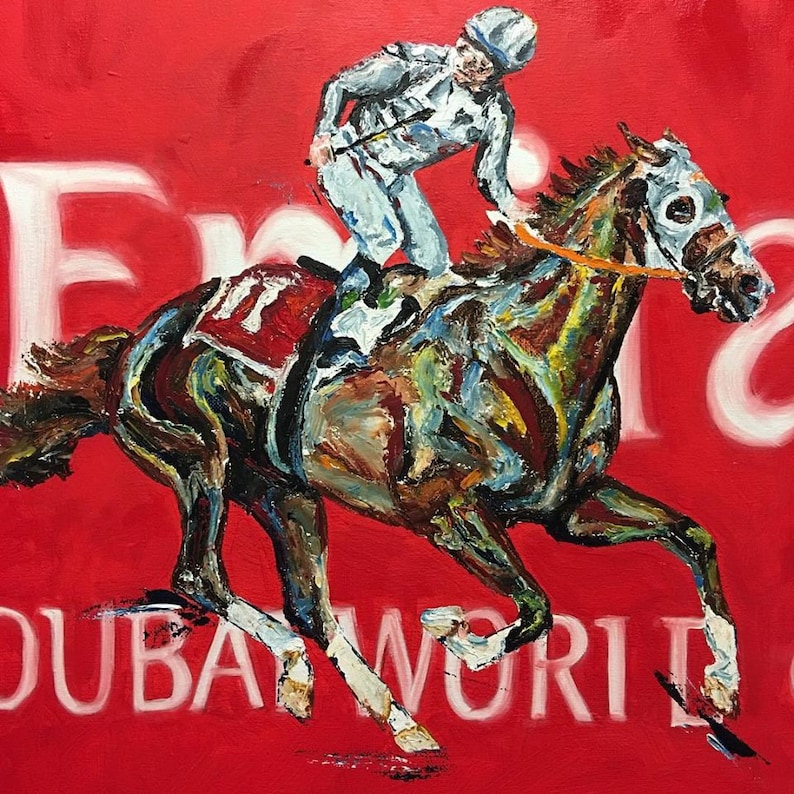 Snowman show Jumper pony horse racing print art matted 16/" X 20/"