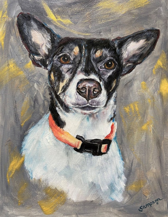 11x14 Custom commission Original oil painting of your pet, dog, cat, bird