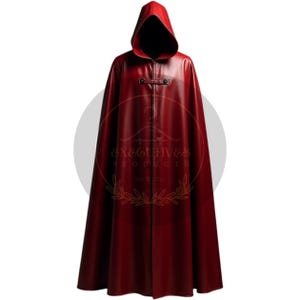 Lederumhang mit Kapuze - Gothic Cosplay Legende Bild 1