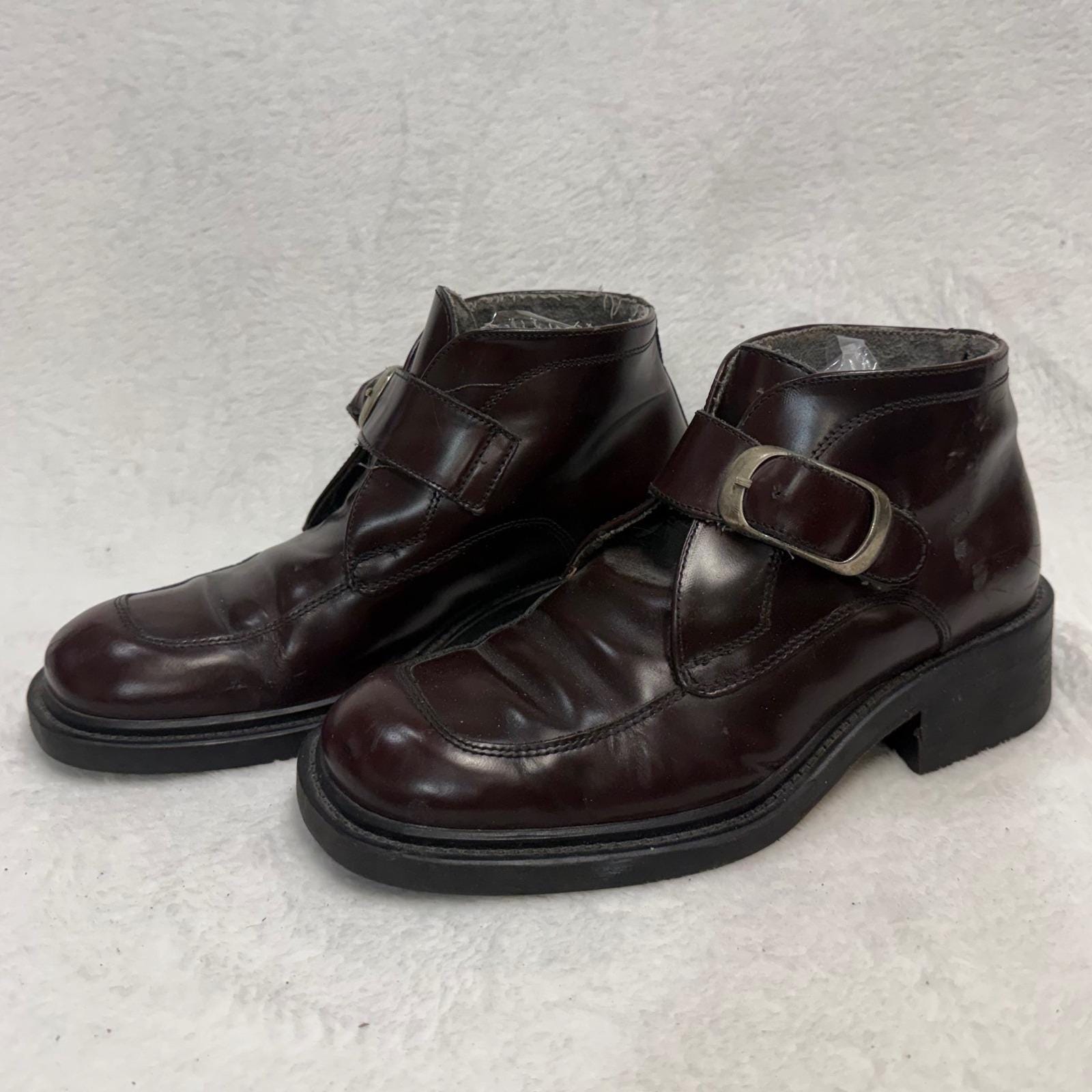 Vintage Mod SEARS MONK STRAP Boots Black 7.5 D Vintage Sears Boots - Etsy main image 3