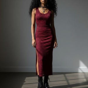 90s Sexy Red Dress - Etsy