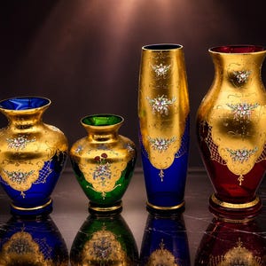 24 K Gold Murano Vase - Etsy