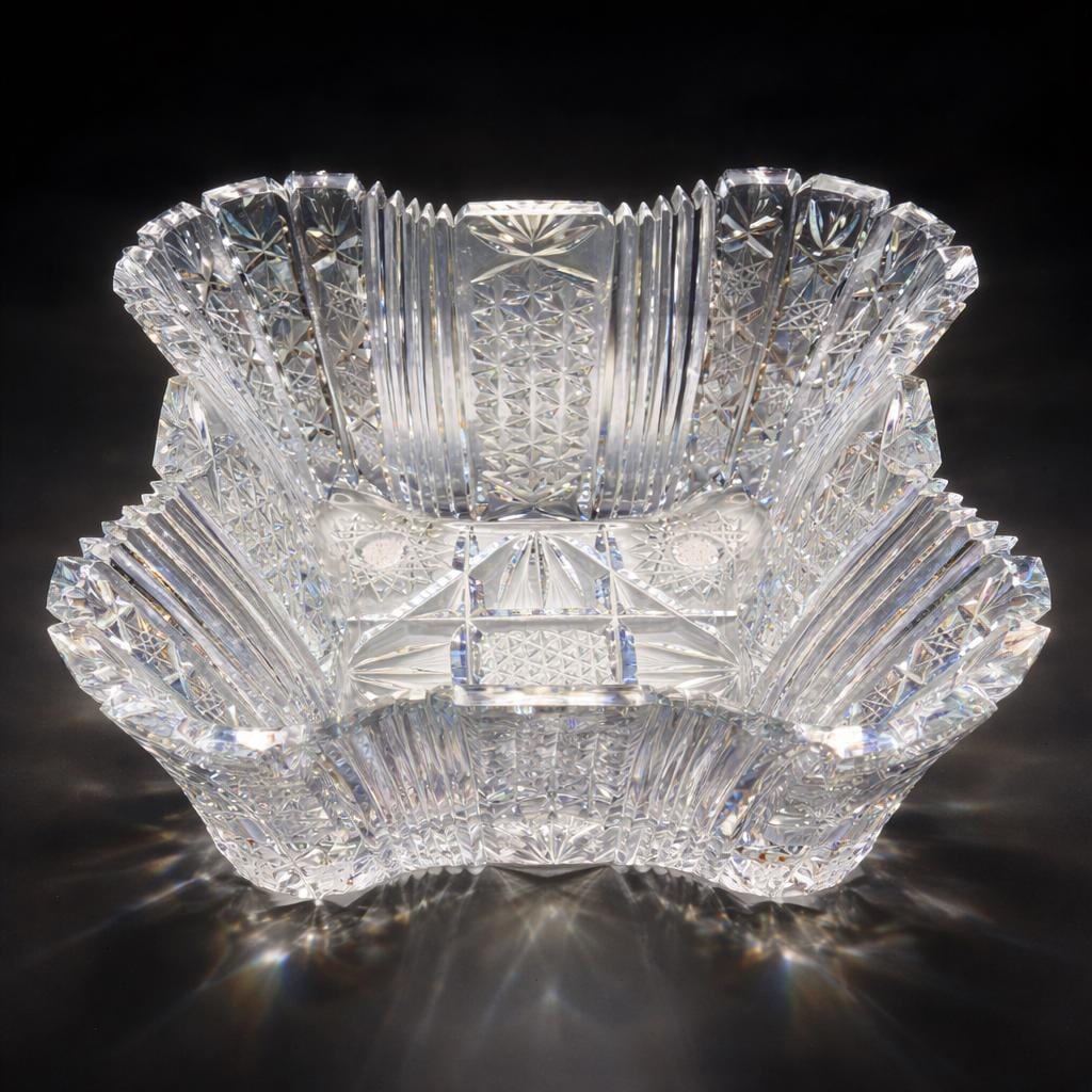 American Brilliant Cut Glass 9 - Etsy