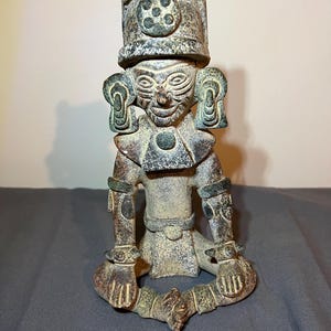 Handmade Terra Cotta Pre-Columbian Zapotec Statue