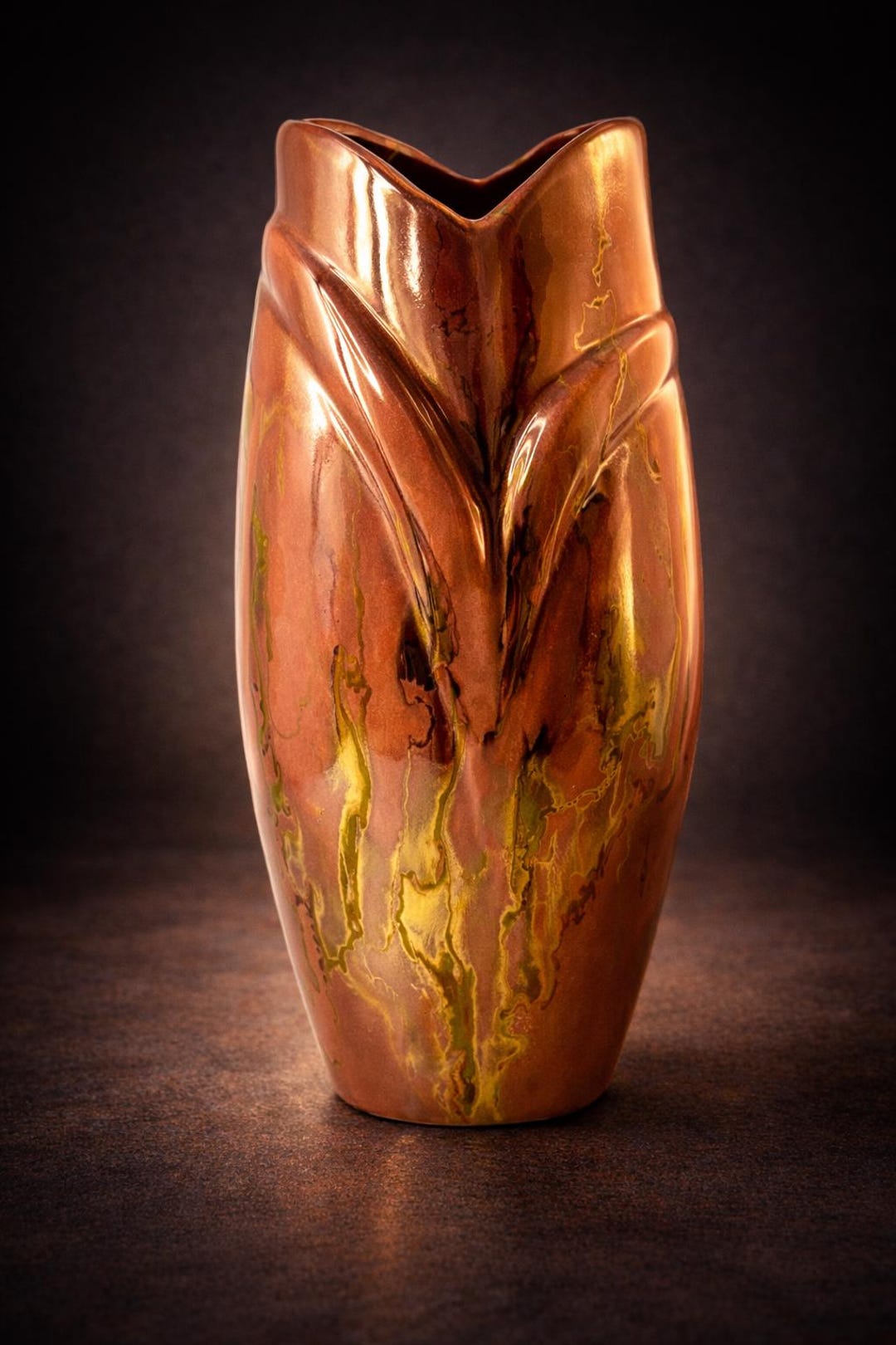 1960s Studio Pottery Vase | Hand-painted Abstract Drip Glaze | Signed ...