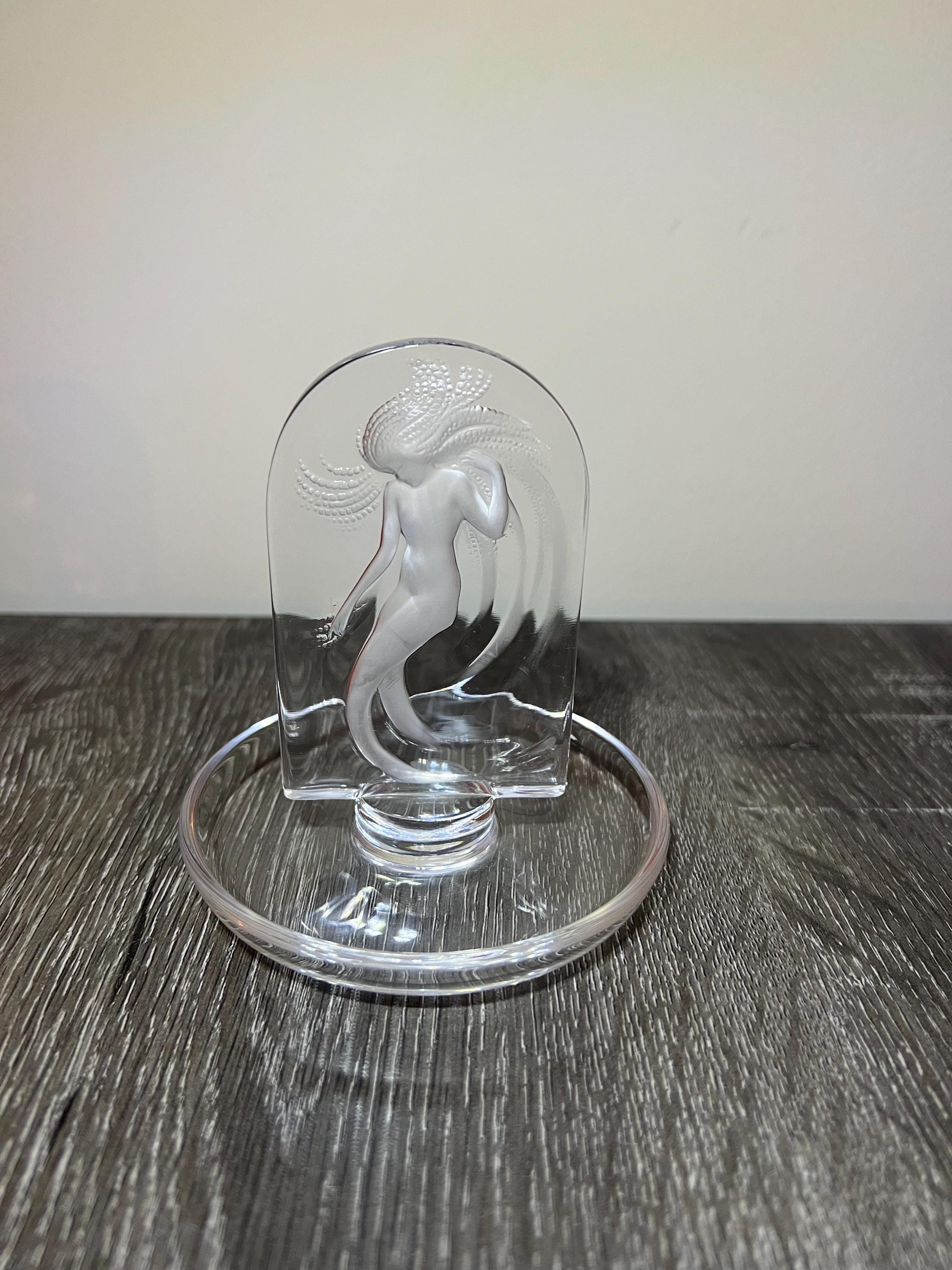 ★UsedルネラリックReneLaliqueナイアードNaiadeリングトレイ □希少 美品 1935年頃作！ルネ・ラリック Lalique リングトレイ