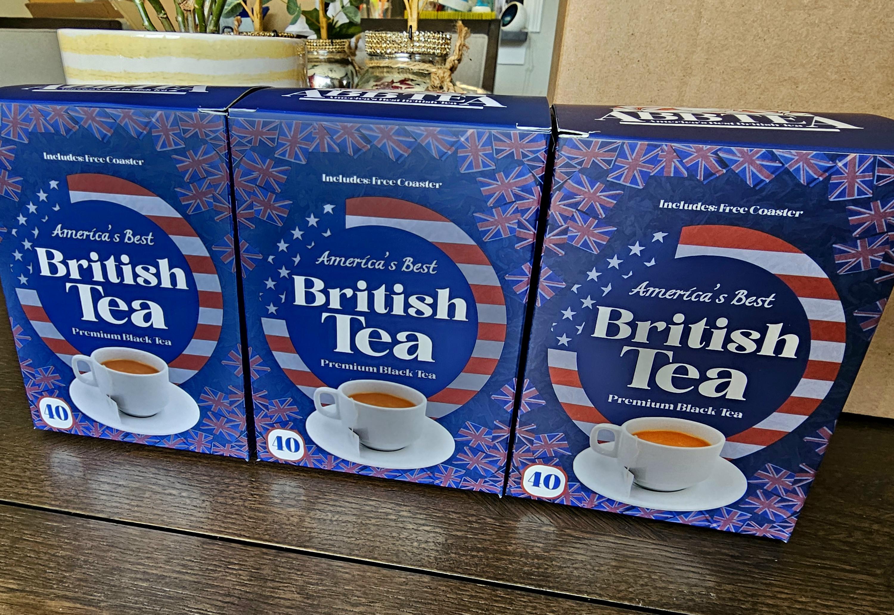 Abbtea Authentic British Black Tea Bags – 40 Count Strong Breakfast Tea ...