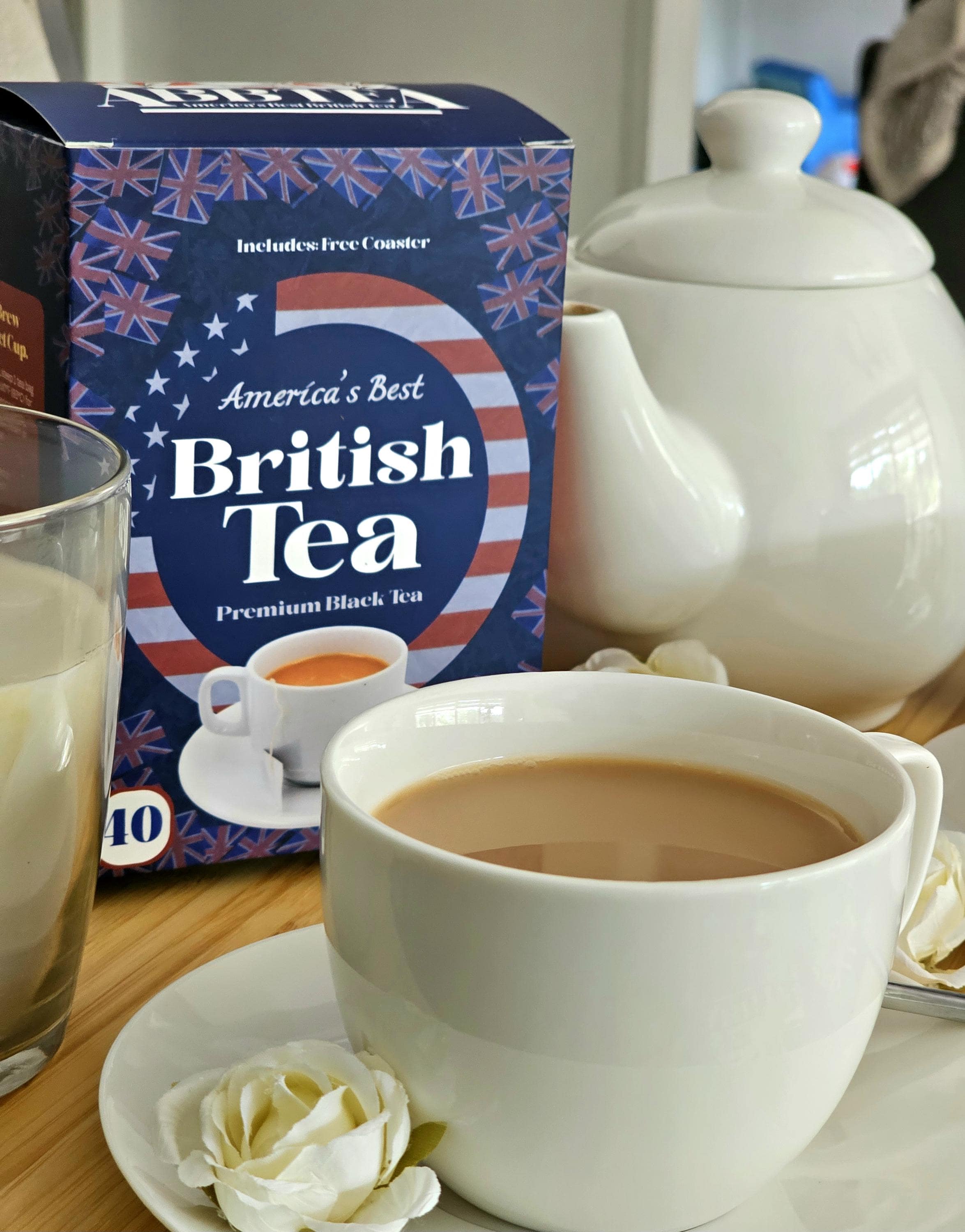 Abbtea Authentic British Black Tea Bags – 40 Count Strong Breakfast Tea ...
