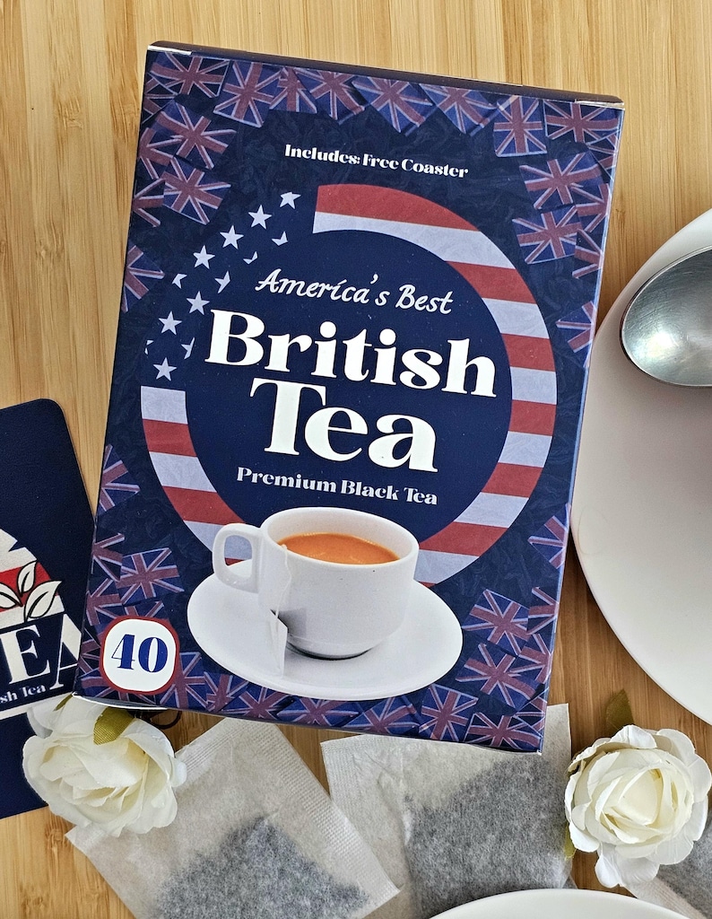 Abbtea Authentic British Black Tea Bags – 40 Count Strong Breakfast Tea ...