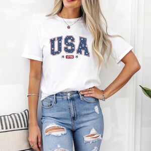 4th Of July Independence Day Tshirt, Freedom, USA Shirt, Short Sleeve Tee for Men and Women, Patriotic Tee, American Flag, Red White Blue