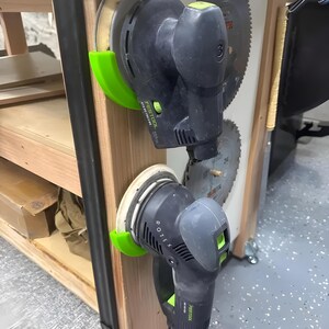 Lijadora De Pared Orbital Sander Holder - Wall Mount Storage Rack