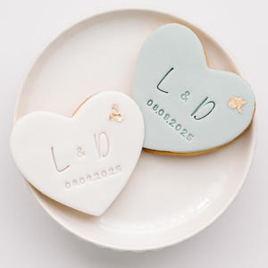 Personalisierte Hochzeitskekse mit Initialen