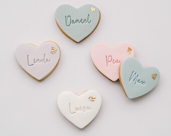 Personalized Wedding Cookies Place Card
