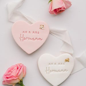 Personalisierte Hochzeitskekse "Mr and Mrs"