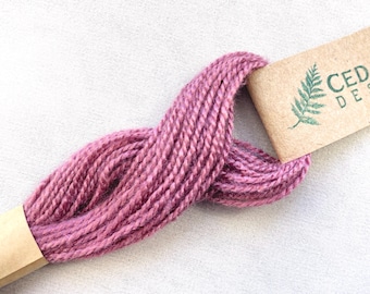 Orchid Pink Peace Silk Embroidery Floss, Natural Dye Sashiko Thread