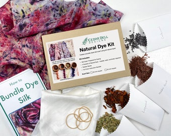 Wholesale and Bulk Purchase Discounted Bundles, DIY Natural Dye Kit, Naturally Dye Silk Scarf, Natural Dye Tutorial and Supplies