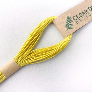 Yellow Linen Bookbinding Thread, Plant Dyed 25/3