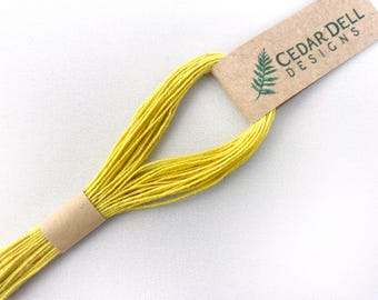 Yellow Linen Bookbinding Thread, Plant Dyed 25/3