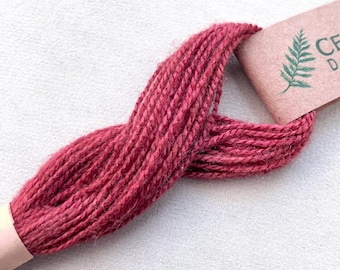 Brick Red Naturally Dyed Embroidery Floss, Peace Silk Embroidery Floss, Ahimsa Silk, Plant Dyed, Hand Embroidery Thread