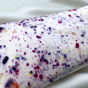 Naturally Dyed Silk Eye Pillow, Organic Lavender and Flax Seed, Multicolor Speckles, Silk Aromatherapy Eye Pillow image 5