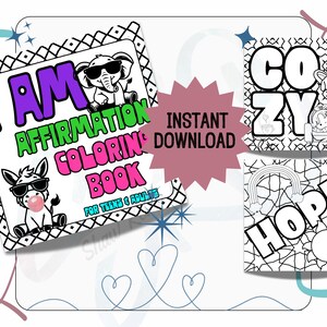 I Am Affirmation Coloring Book for Teens & Adults to Boost Self-Esteem with Fun and Positive Designs Gift Ideas Mindful and Inspirational