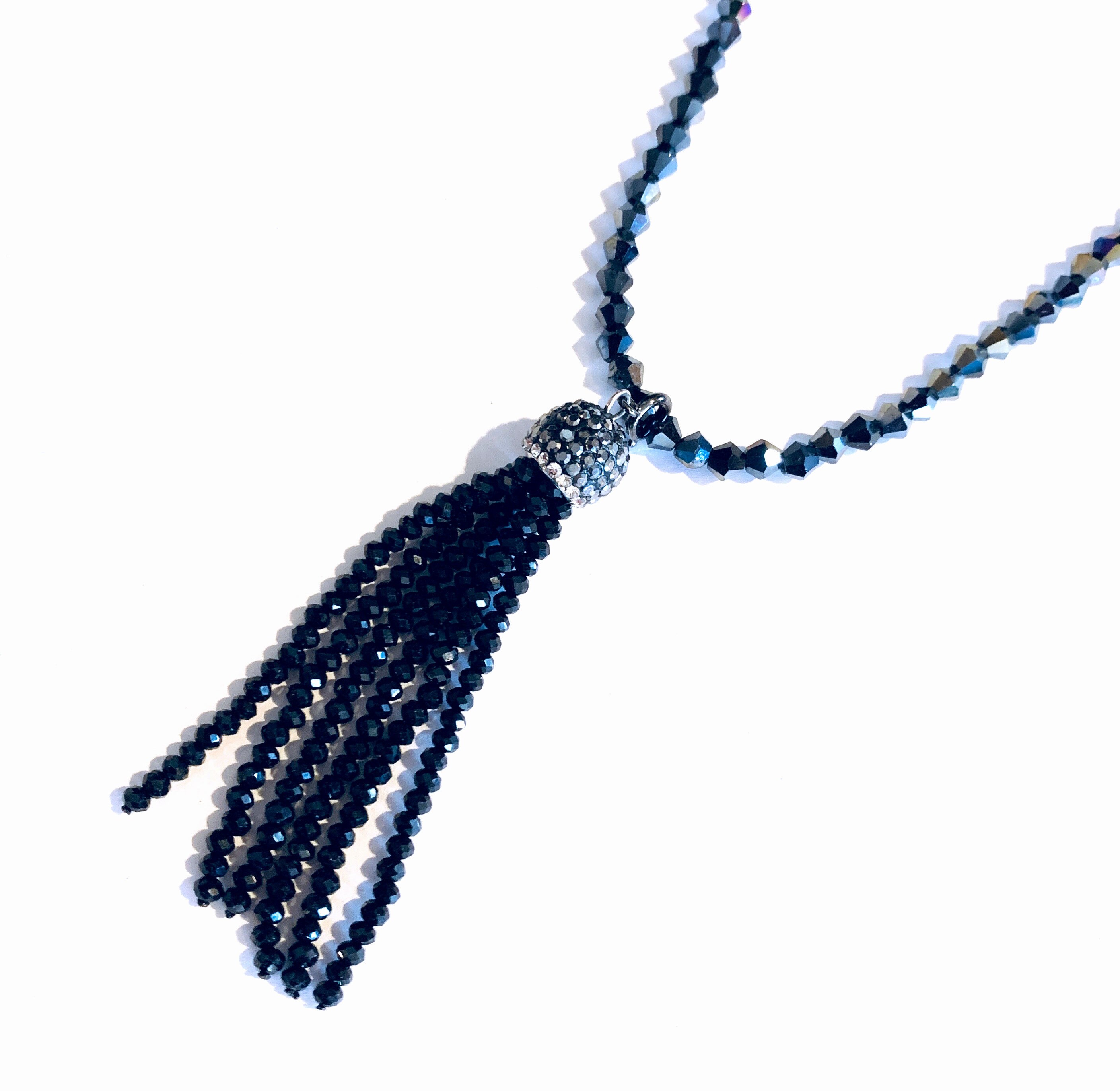 Crystal Tassels With Rhinestone Caps: Clip on Charm - Etsy