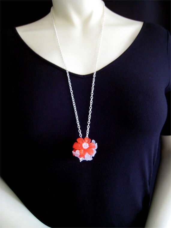 Simple on sale red necklace