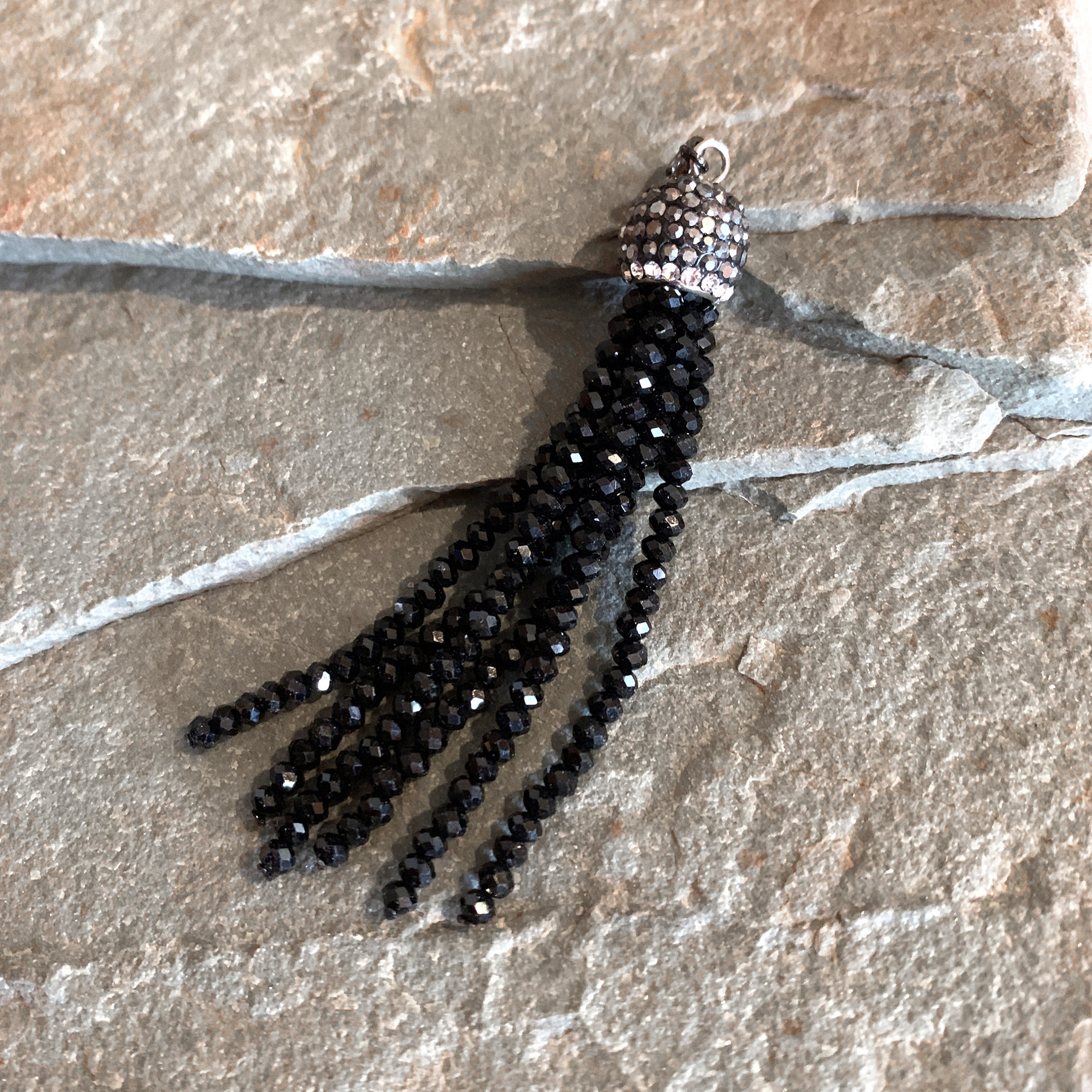 2pc Instantly Captivated! A Luxurious Blue & purple Crystal Tassel Side Clip, Crystal Tassels With Rhinestone Caps: Clip on Charm - Etsy main image 3