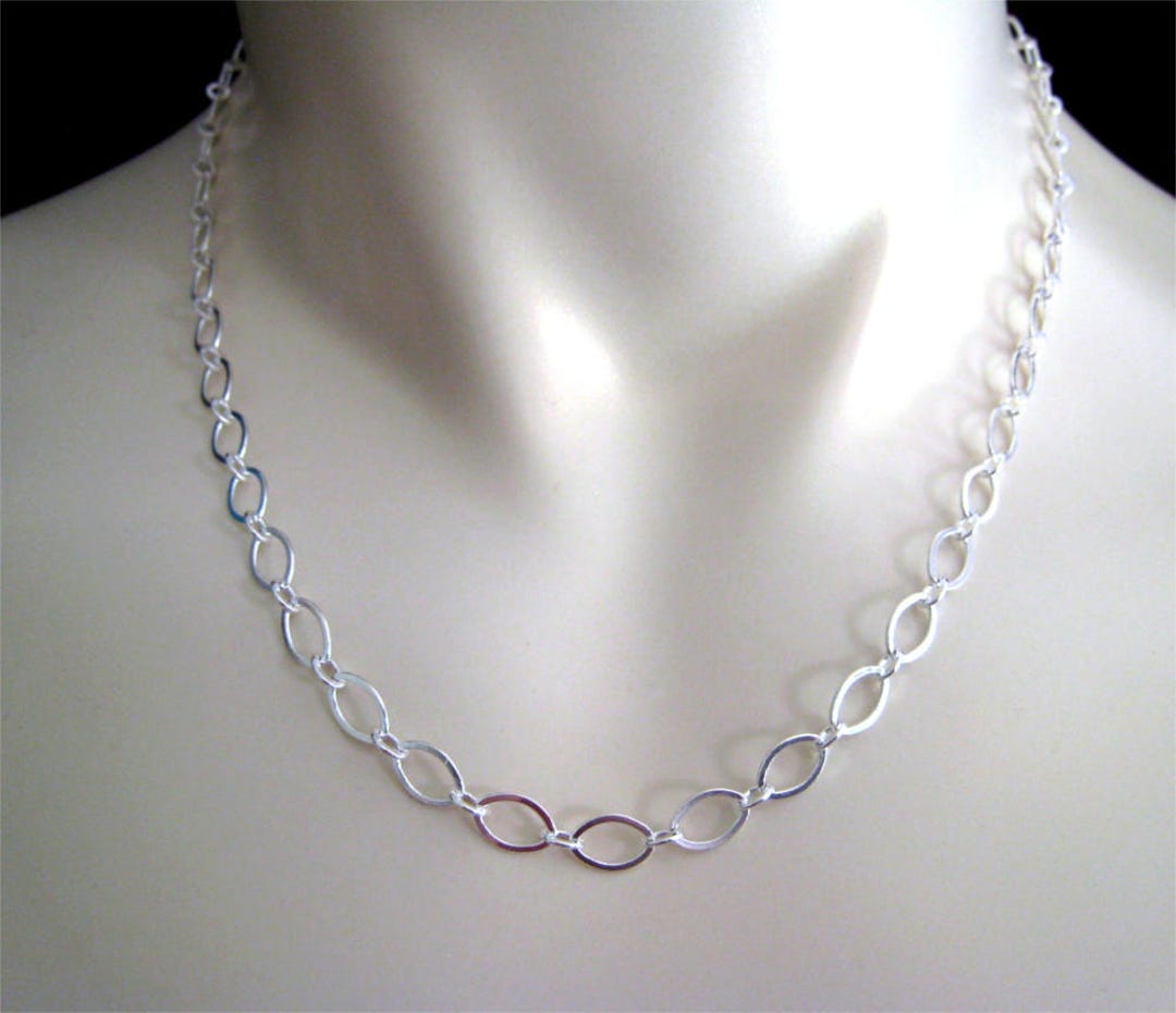 Custom 4mm Sterling Silver Plated Snake Chain Extender, Choose