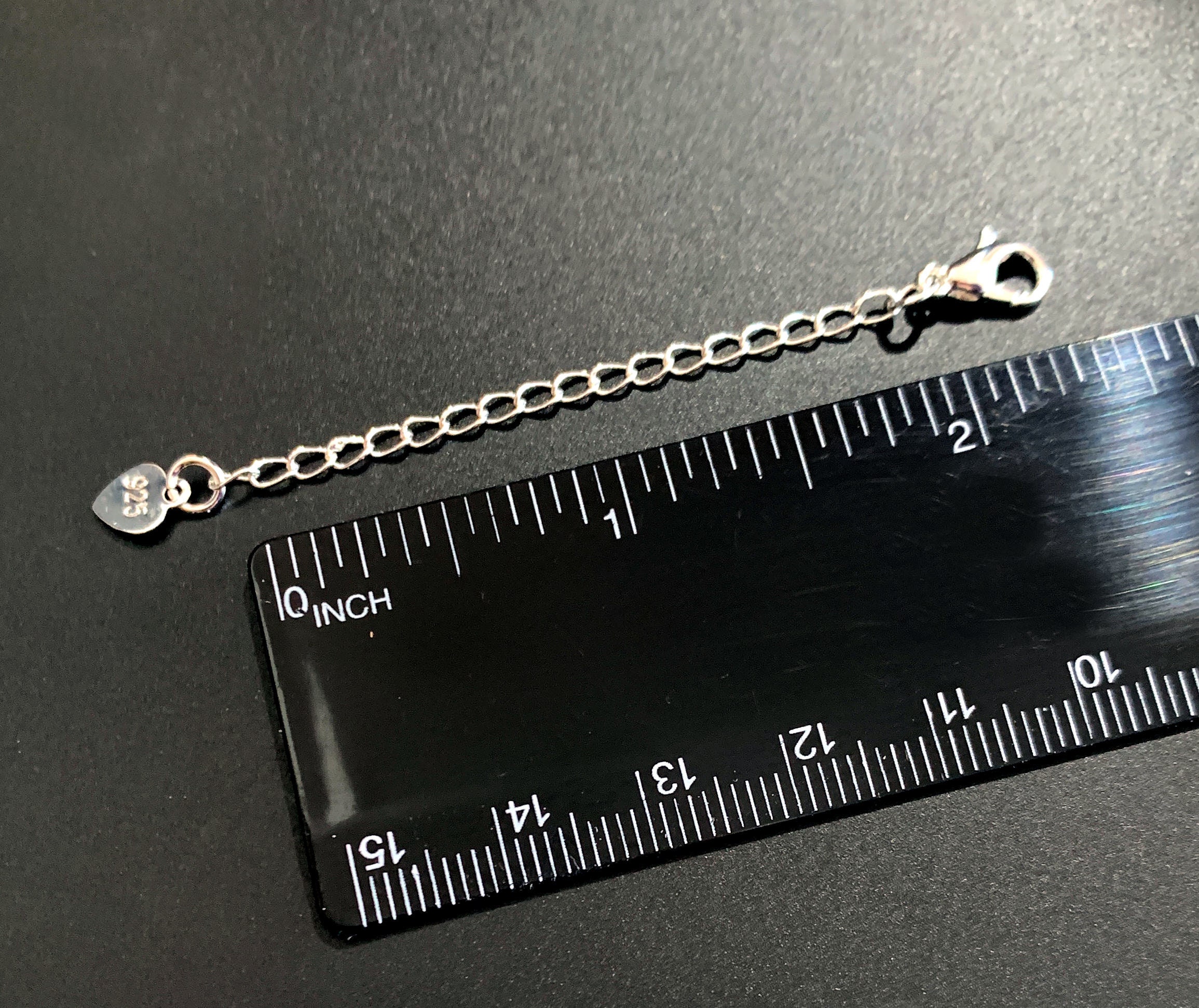 Sterling 2.5in Extender Silver Necklace Extender Sterling Etsy