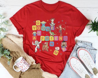 Toy Story Character Shirt, You've Got A Friend In Me Tee