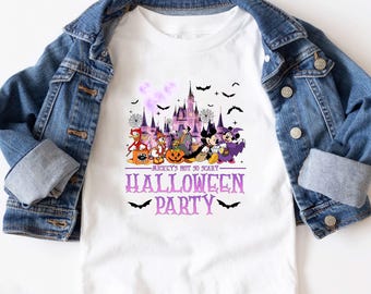 Mickey's Not So Scary Halloween-feestshirt, Mickey en vrienden Halloween-shirt, leuk Disney Halloween-shirt, Mickey Halloween 2025 T-shirt