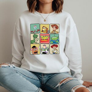 Disney Toy Story Characters Sweatshirt, Toy Story Group Hoodie, Cool Toy Story Tee, Woody Sweater, Disney Gift Sweatshirt,Disney Family Trip